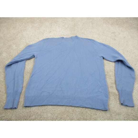 Ralph Lauren Polo Sweater Adult Large L Blue Cashmere V Neck Casual Preppy Mens - Picture 6 of 11